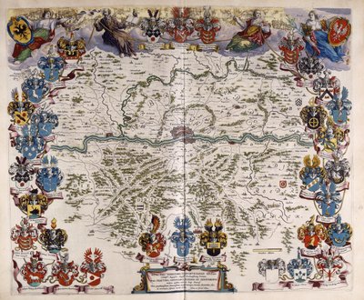 ドイツの地図、1644-1645年頃 作： Willem Blaeu