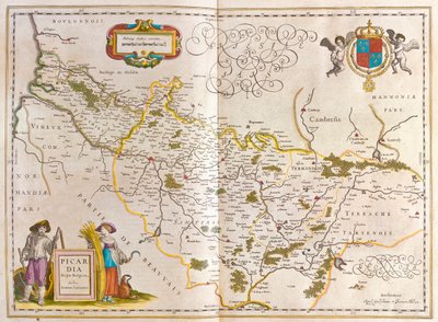 アムステルダム、ウィレム・ブラウ著『Theatrum Orbis Terrarum, sive Atlas Novus』所収のPiccardia。 作： Willem Blaeu