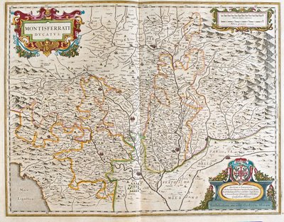 アムステルダム、ウィレム・ブラウ作『Theatrum Orbis Terrarum, sive Atlas Novus』所収、イタリア、ピエモン 作： Willem Blaeu