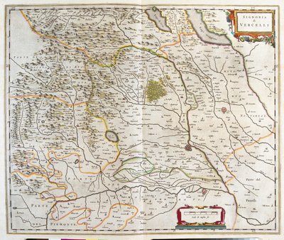アムステルダム、ウィレム・ブラウ作『Theatrum Orbis Terrarum, sive Atlas Novus』所収、イタリア、ピエモン 作： Willem Blaeu