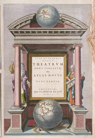 アムステルダム、ウィレム・ブラウ作『Theatrum Orbis Terrarum, sive Atlas Novus』所収 作： Willem Blaeu