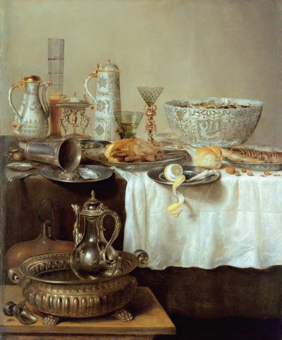 朝食の静物、1638 作： Willem Claesz. Heda