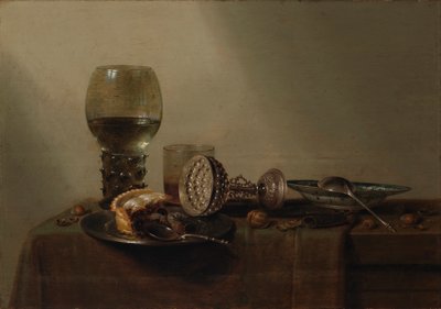 静物、1637年。 作： Willem Claesz. Heda
