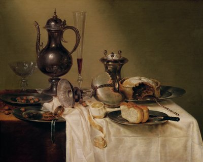 静物、1642 作： Willem Claesz. Heda