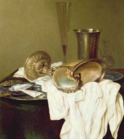 ノーチラスカップのある静物 作： Willem Claesz. Heda