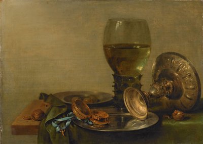 シルバータザのある静物 作： Willem Claesz. Heda