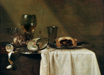 ブラックカラントのタルト、1635 作： Willem Claesz. Heda