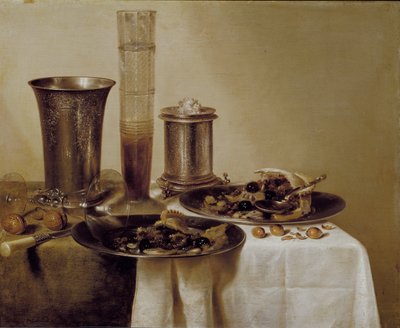 デザート、1637年 作： Willem Claesz. Heda