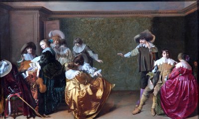 ミュージカルパーティー、1620〜35年頃（オークパネルに油彩） 作： Willem Cornelisz Duyster