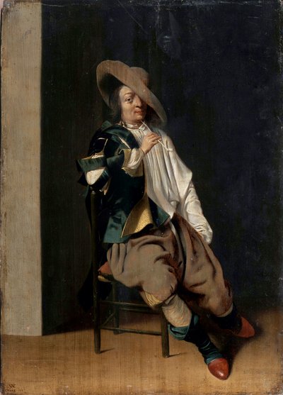 喫煙者、17世紀。 作： Willem Cornelisz Duyster