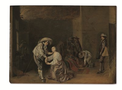略奪する兵士たち（油彩・パネル） 作： Willem Cornelisz Duyster