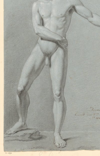 正面から見た立位男性裸体 (3等賞 1810) 作： Willem Grebner