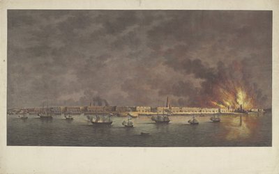 アントワープの砲撃、1830 作： Willem Hendrik Hoogkamer