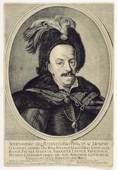 ジョンカシミールバーサ（1609-72）1650 作： Willem Hondius