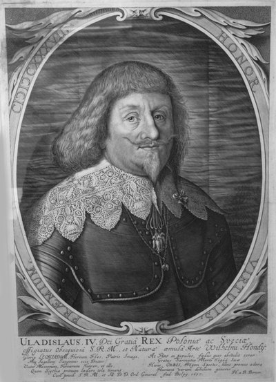 ポーランド王ブワディスワフ4世ヴァーサ1959〜1648年、ロシア皇帝、1637年 作： Willem Hondius