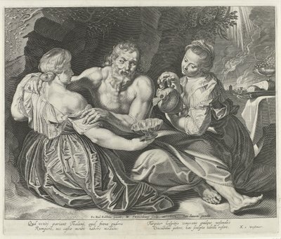 ロットと彼の娘 作： Willem Isaacsz Swanenburg
