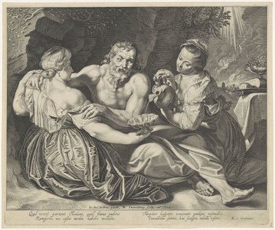 彼の娘たちに酔っぱらった 作： Willem Isaacsz. van Swanenburg