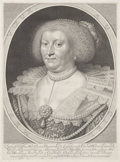 ブランズウィック＝ヴォルフェンビュッテルのソフィア・ヘドヴィヒの肖像 作： Willem Jacobsz Delff