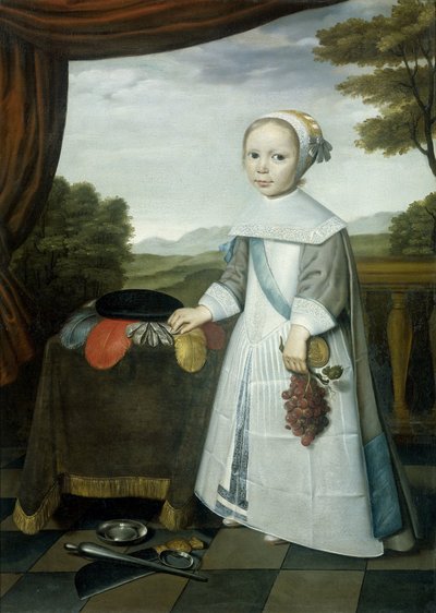 ヨハネス・ヴァン・リース (1662-1690/91) の肖像、エリザベート・ヴァン・オーステンの異母兄弟、子供時代 作： Willem Jansz. Ploy (attributed to)