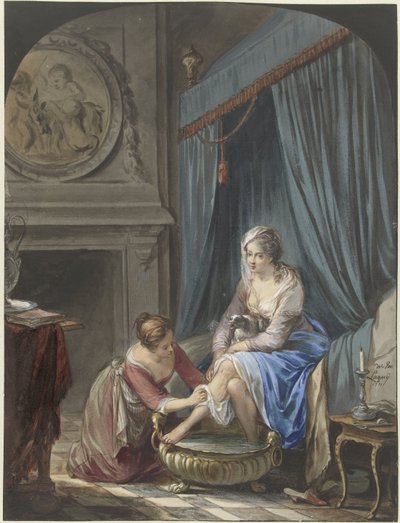 若い女性のトイレ 作： Willem Joseph Laquy