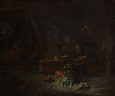台所の内部（1642-44年頃 作： Willem Kalf