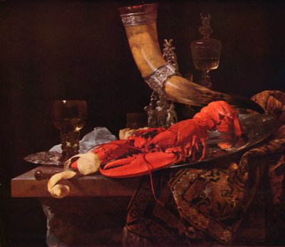 飲酒ホーンのある静物、c1653、1938 作： Willem Kalf