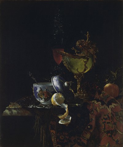 ノーチラスカップのある静物 作： Willem Kalf