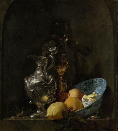 銀食器のある静物 作： Willem Kalf