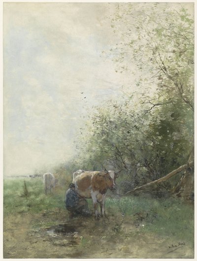 搾乳時間 作： Willem Maris
