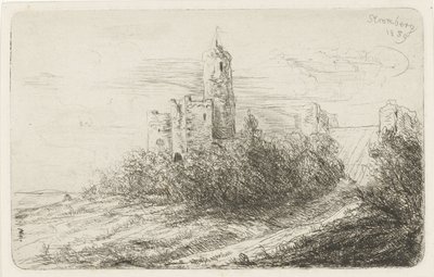ストロンバーグの城の廃墟 作： Willem Matthias Jan van Dielen