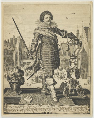 オレンジ公国のフレデリック・ヘンドリック、1634年頃（エングレービング 作： Willem Outgertsz Akersloot