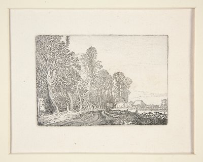 森の端の道、『風景のセット』のプレート 4 作： Willem Pietersz. Buytewech