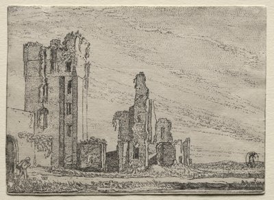 ハールレム近郊のホイス・テ・クリーフ城跡 作： Willem Pietersz Buytewech