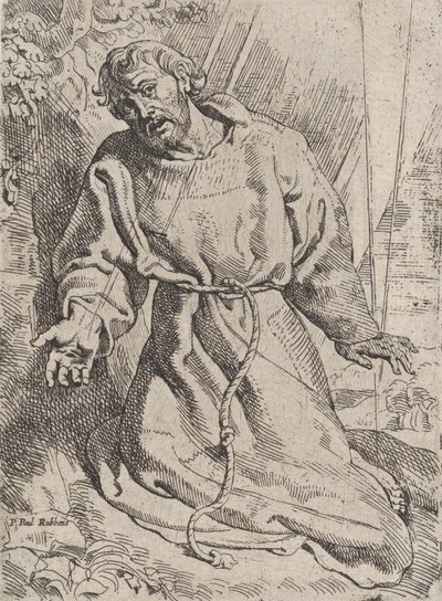 聖痕を受ける聖フランシスコ 1613-14年頃 作： Willem Pietersz. Buytewech