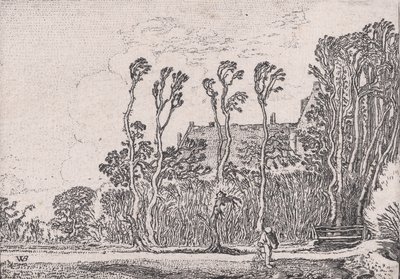 種蒔き人《Verscheyden Landtschapjes 様々な小さな風景》プレート5より、1616年頃。 作： Willem Pietersz. Buytewech