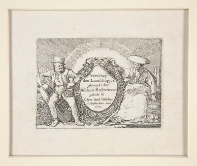 The Set of the Landscapes のタイトル ページ 作： Willem Pietersz. Buytewech