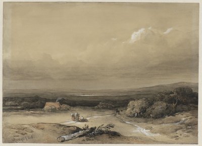 風景 作： Willem Roelofs (I) (signed by artist)
