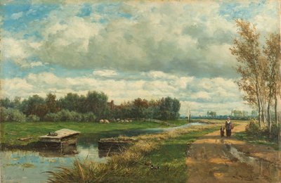 ハーグの環境における風景 ハーグ近郊の風景 作： Willem Roelofs (I)