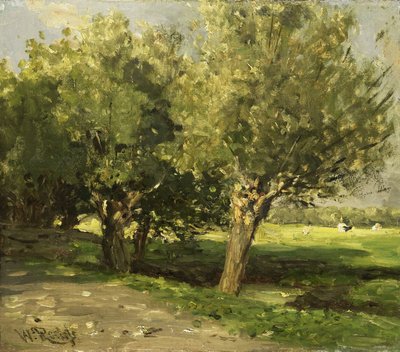 柳の木 作： Willem Roelofs (I)