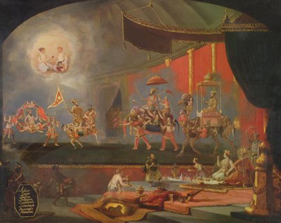 モーグルのミニチュアに触発された絵画 作： Willem Schellinks