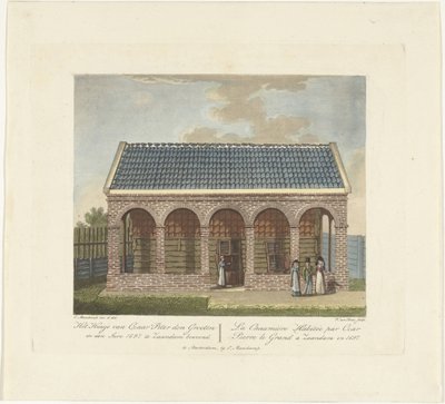 ザーンダムの皇帝ピーターの家、1697年、1825年頃 作： Willem Senus van