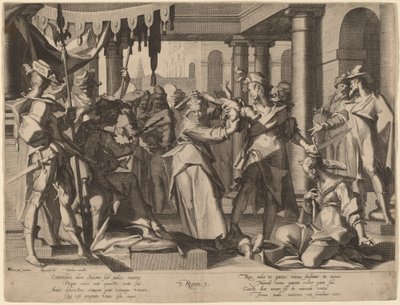 ソロモンの裁き 作： Willem Swanenburgh after Joachim Anthonisz Wtewael