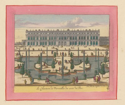 Ansicht des Palastes von Versailles von der Park- und Gartenseite 作： ウィレム・スウィッデ