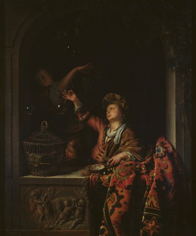 シャボン玉 作： Willem Van Mieris