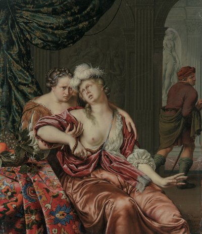 クレオパトラの死、1694年 作： Willem Van Mieris