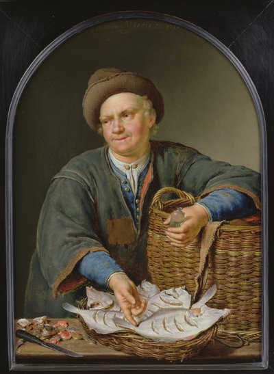 魚売り 作： Willem Van Mieris