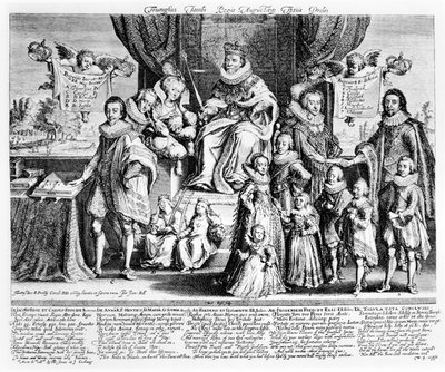 ジェームズ王とその8月の子孫の勝利、1622年頃 作： Willem Van de Passe