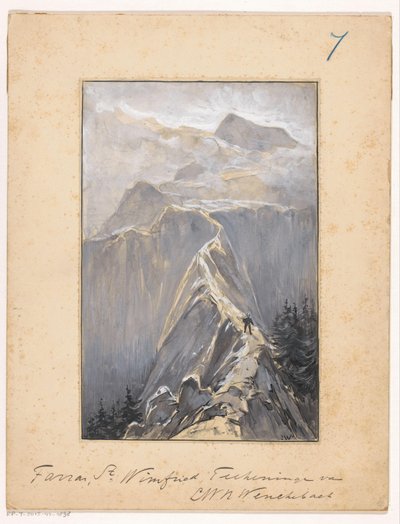 山道を歩く少年 作： Ludwig Willem Reymert Wenckebach