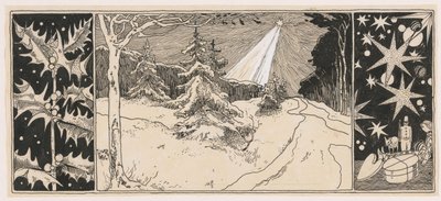 冬の風景に星が輝く 作： Ludwig Willem Reymert Wenckebach