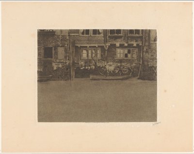 ドルドレヒトのフォール通り 463、461、459 の背面ファサード 作： Willem Witsen (signed by artist)